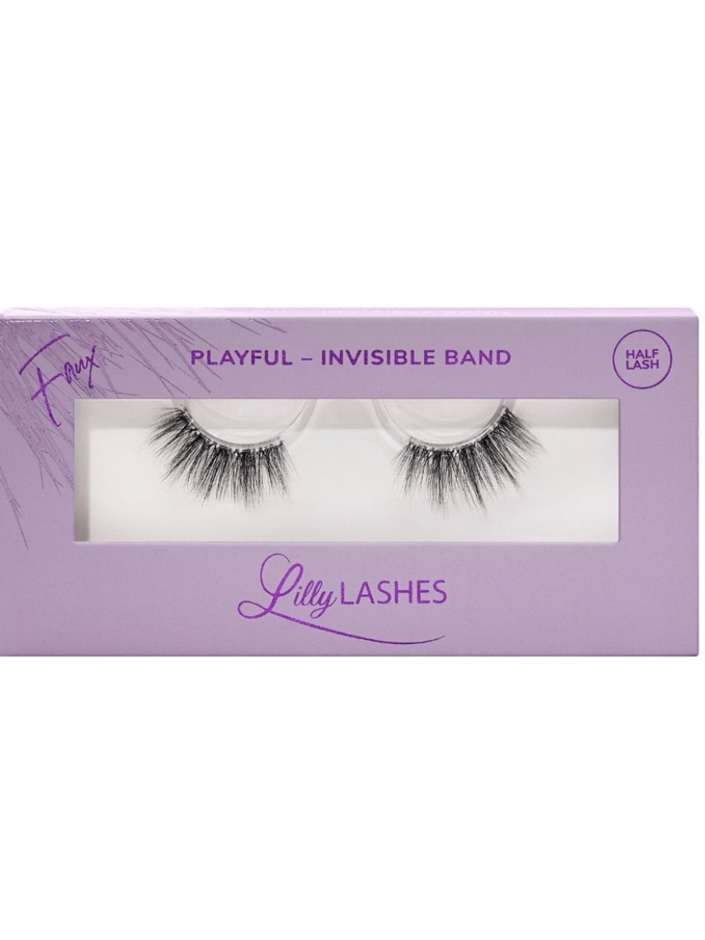 Lilly Lashes Playful Invisible Band Half Lashes
